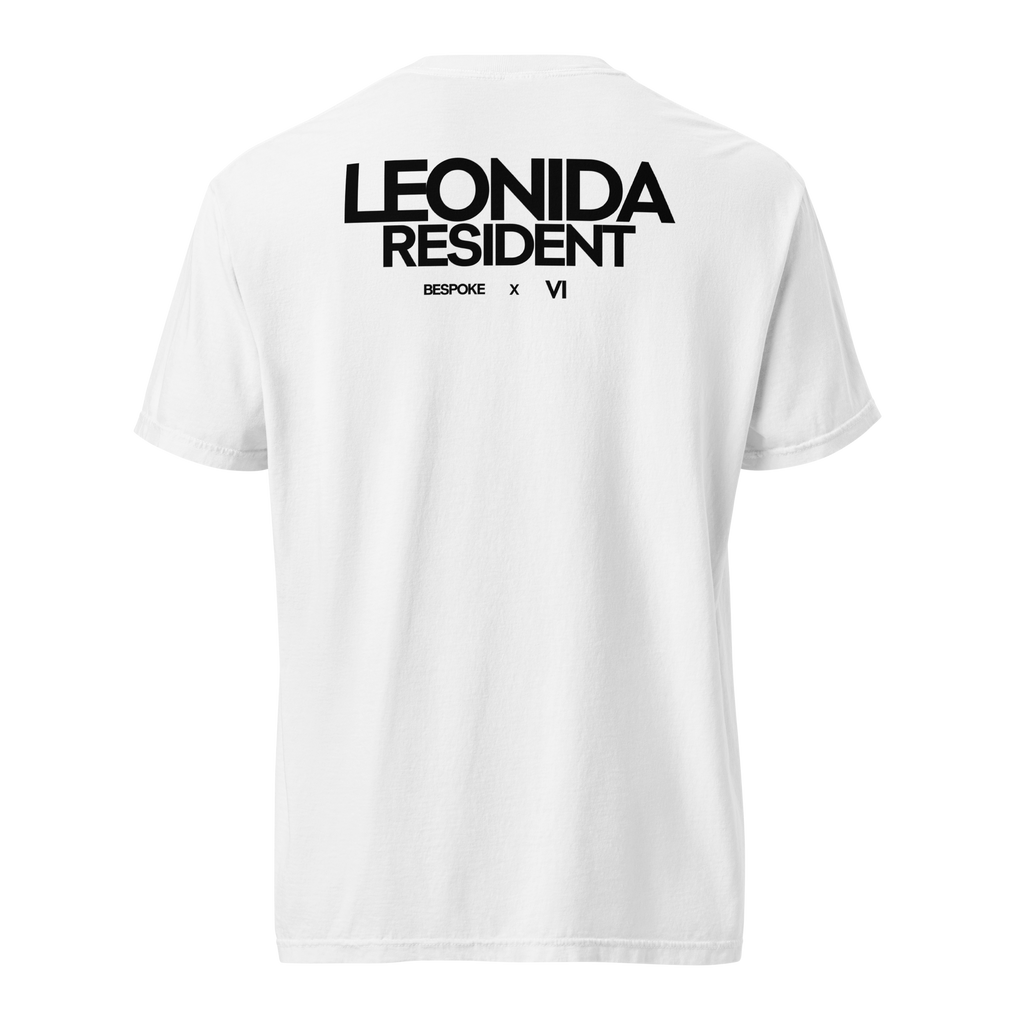 Leonida Resident, Statement Wear, Typography Tee, High-Shoulder Graphic, Regular Fit Streetwear, Bespoke Apparel, Coastal Aesthetic, IYKYK Fashion